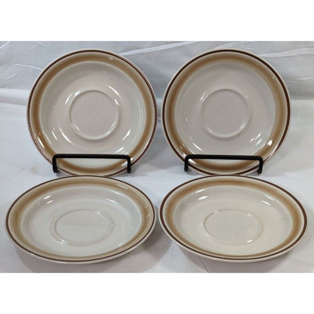 Hearthside Watercolors Blush Saucers Vintage Set of 4 EUC READ